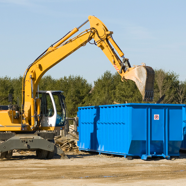 what size residential dumpster rentals are available in Beallsville Pennsylvania